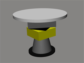 圆桌3D模型效果图